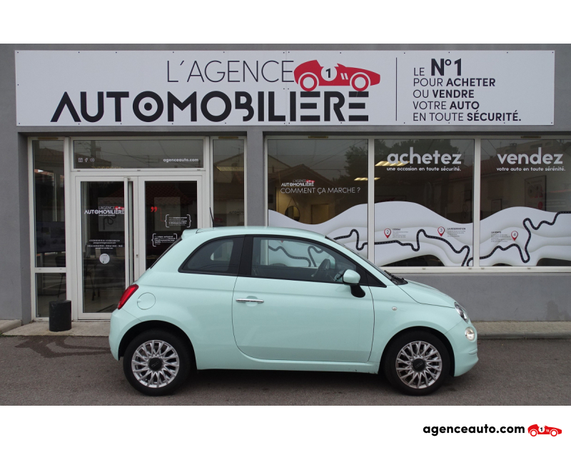 Achat voiture occasion, Auto occasion pas cher | Agence Auto Fiat 500 Phase 3  1.0 BSG Mhd 70Cv LOUNGE Bleu Année 2021 Manuelle Hybride