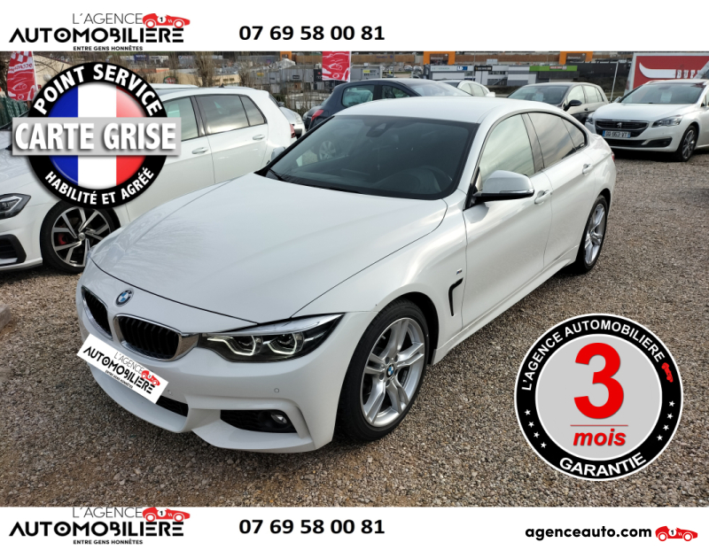 Aankoop Gebruikte Auto, Goedkope Gebruikte Auto | Agence Auto Bmw Série 4 Série 4 (F36) LCI Gran Coupé 420i 2.0 i Steptronic8 184 cv Blanc Jaar 2018 Automatique Essence