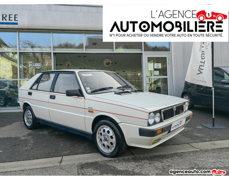 Aankoop Gebruikte Auto, Goedkope Gebruikte Auto | Agence Auto Lancia Delta HF 2.0i 4WD 165cv 8V Turbo Blanc Jaar 1987 Manuelle Essence