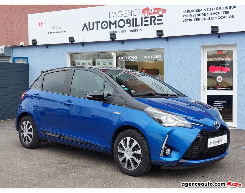 Achat voiture occasion, Auto occasion pas cher | Agence Auto Toyota Yaris 1.5 HYBRID 100 COLLECTION ZEN 1E MAIN Bleu Année 2018 Automatique Hybride
