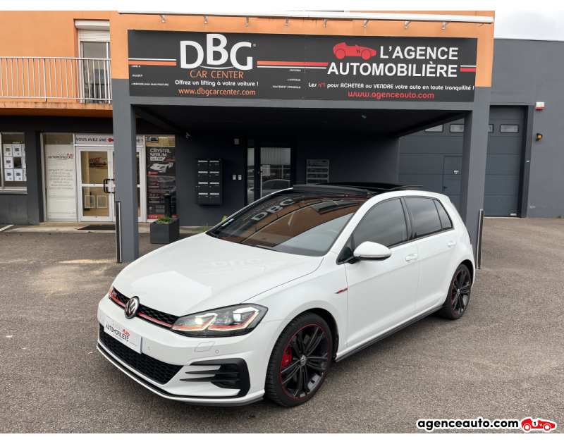 Achat voiture occasion, Auto occasion pas cher | Agence Auto Volkswagen Golf 2.0 TFSI 245cv GTI Performance VII Phase 2 5p GPF 16V DSG7 BVA TOIT OUVRANT Blanc Année 2018 Automatique Essence