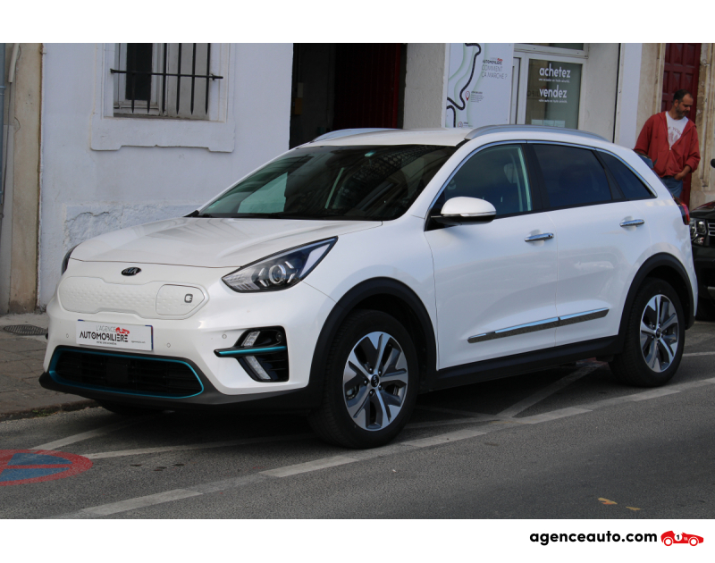 Achat voiture occasion, Auto occasion pas cher | Agence Auto Kia E-niro ELECTRIC 205 64KWH ACTIVE BVA (1ère main, Garantie jusqu'en juillet 2028) Blanc Année 2021 Automatique Électrique