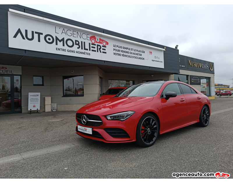 Achat voiture occasion, Auto occasion pas cher | Agence Auto Mercedes Classe CLA 2.0 200d 150CV AMG LINE Rouge Année 2019 Automatique Diesel