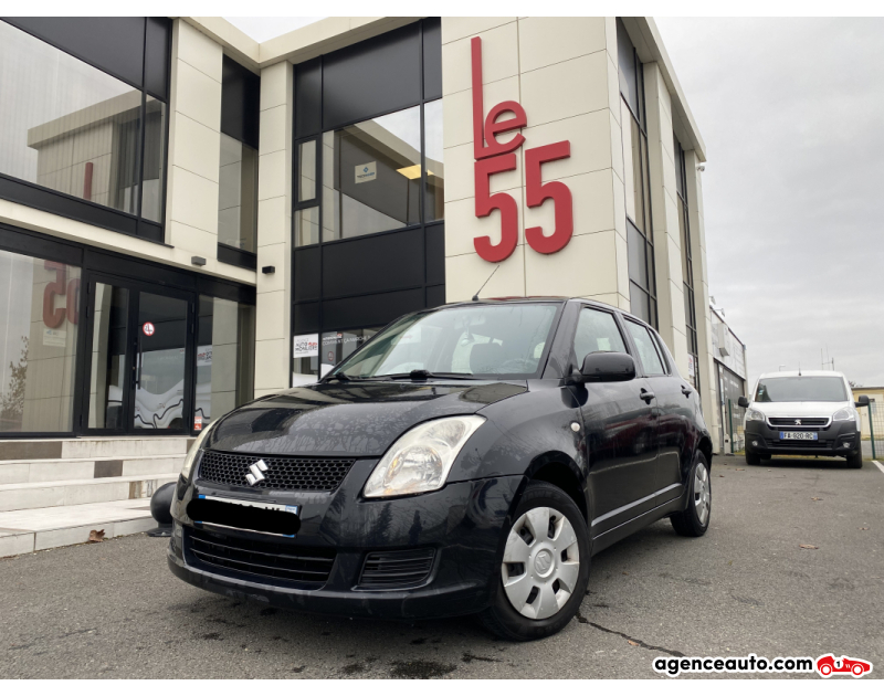 Achat voiture occasion, Auto occasion pas cher | Agence Auto Suzuki Swift 1.3 VVT 90 GLX Noir Année 2010 Manuelle Essence