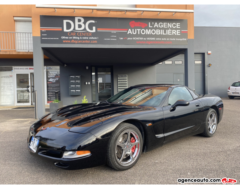 Aankoop Gebruikte Auto, Goedkope Gebruikte Auto | Agence Auto Chevrolet Corvette C5 Targa 345 CH Noir Jaar 2002 Automatique Essence