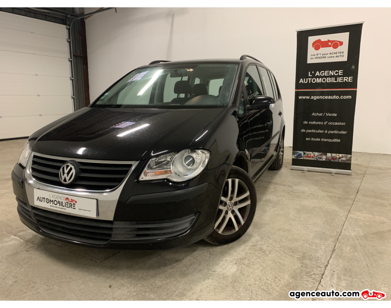 Achat voiture occasion, Auto occasion pas cher | Agence Auto Volkswagen Touran 1.9  105ch Noir Année 2008 Manuelle Diesel