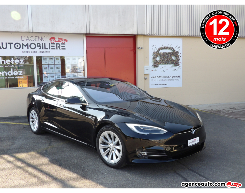 Compra de Coches Usados, Coches Usados Baratos %'|'% Agence Auto Tesla Model S S70 D Noir Año 2016 Automatique Électrique