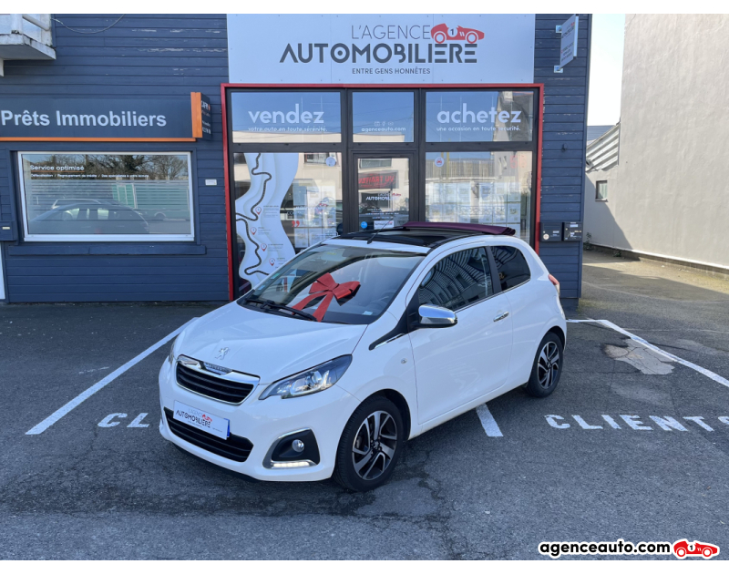 Compra de Carros Usados, Carros Usados Baratos | Auto Immo Peugeot 108 Décapotable 1.2 VTi 82 cv BVM5 Blanc Ano 2014 Manuelle Essence