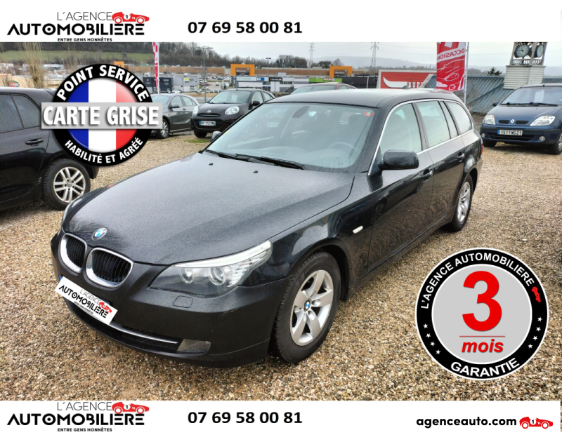 Acquisto Auto Usate, Auto Usate Economiche | Agenzia Automobiliare Bmw Série 5 Série 5 (E61 LCI) Touring 520d 2.0 d 16V 177 cv Noir Anno 2009 Manuelle Diesel
