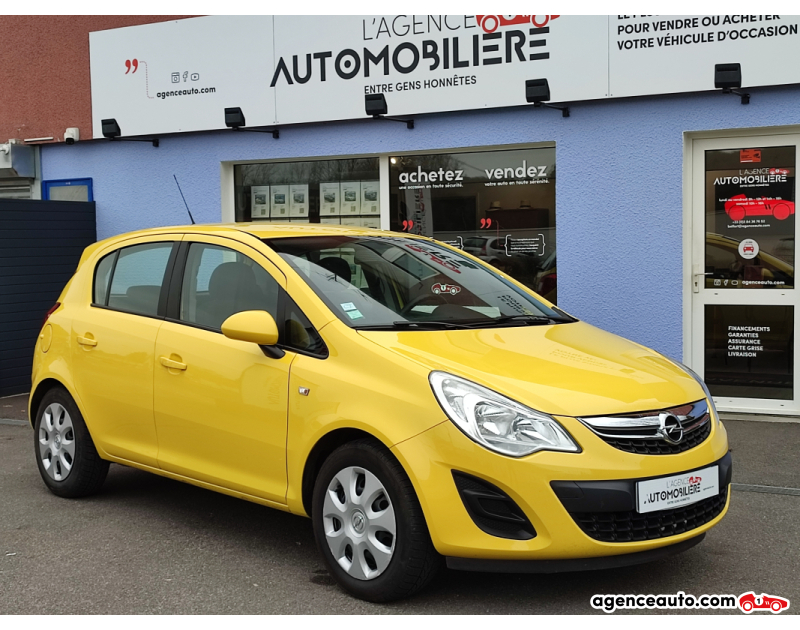Achat voiture occasion, Auto occasion pas cher | Agence Auto Opel Corsa 1.2 Twinport 85ch Edition Sport 1ère main Jaune Année 2011 Manuelle Essence