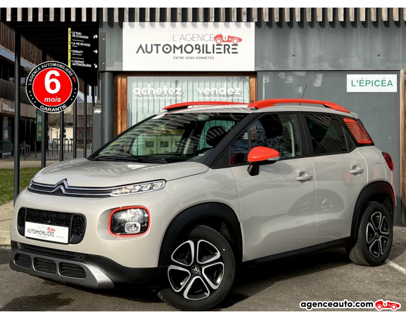 Achat voiture occasion, Auto occasion pas cher | Agence Auto Citroen C3 AIRCROSS 1.5 BlueHDi 100 S&S Feel BV6 / 1°Main Beige Année 2019 Manuelle Diesel