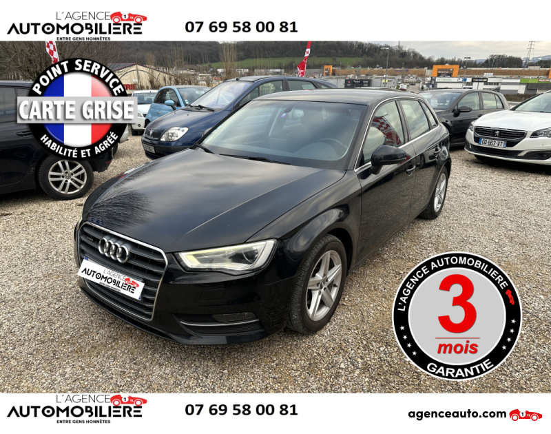 Achat voiture occasion, Auto occasion pas cher | Agence Auto Audi A3 Audi A3 Sportback Quattro 2.0 TDi 150 cv ch *****GARANTIE 3 MOIS***** Noir Année 2014 Manuelle Diesel