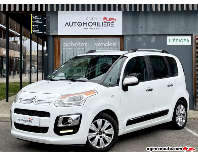 Achat voiture occasion, Auto occasion pas cher | Agence Auto Citroen C3 Picasso (2) 1.4 VTi 95 Music Touch Blanc Année 2013 Manuelle Essence