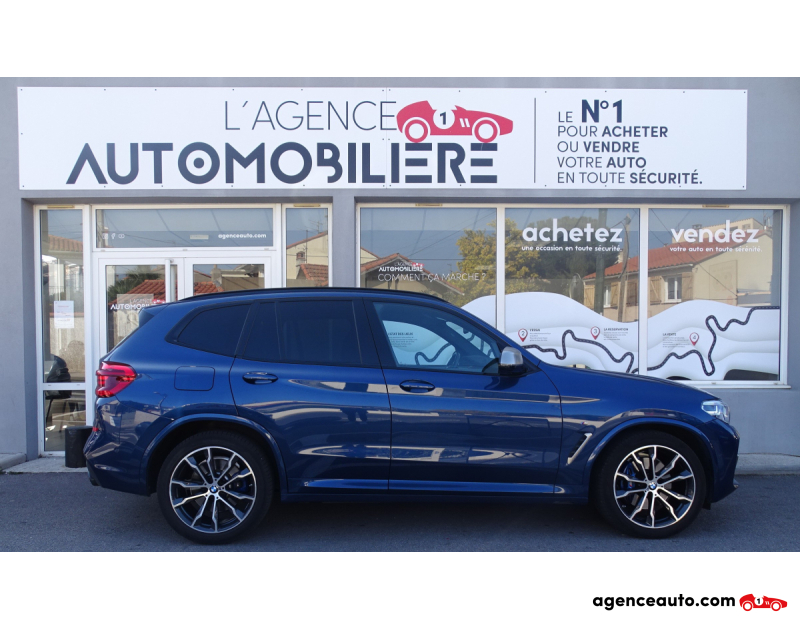 Achat voiture occasion, Auto occasion pas cher | Agence Auto Bmw X3 M40i xDrive 3.0 i Steptronic8 360CV Toit Pano/Ouvrant Garantie BMW 09.2023 Bleu Année 2018 Automatique Essence