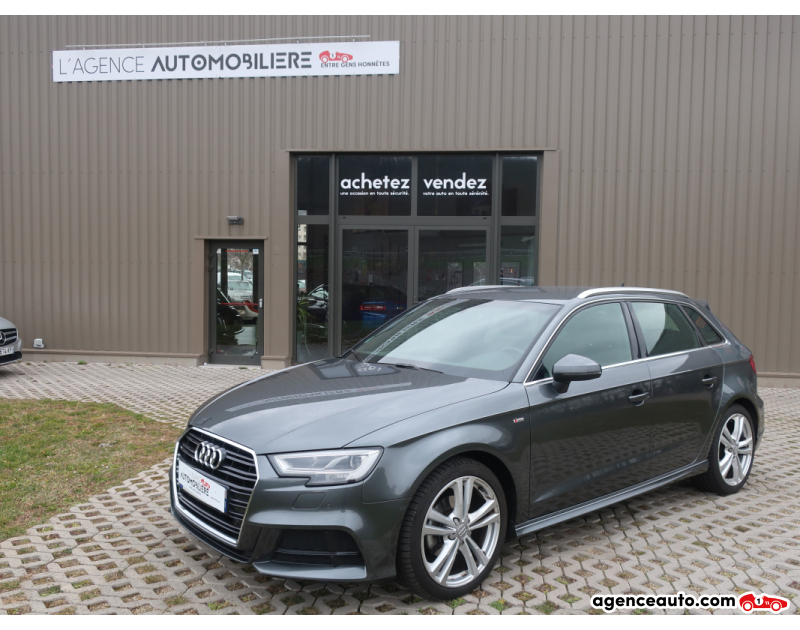 Achat voiture occasion, Auto occasion pas cher | Agence Auto Audi A3 1.5 tsi S-Line 150Cv Gris Année 2018 Automatique Essence
