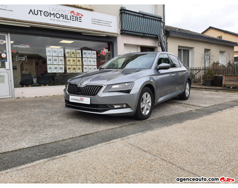 Achat voiture occasion, Auto occasion pas cher | Agence Auto Skoda Superb 2.0 TDI GreenTech 150 Business Plus Gris Année 2015 Manuelle Diesel