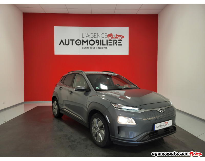 Achat voiture occasion, Auto occasion pas cher | Agence Auto Hyundai KONA EV 136 CH 36PPM 39KWH CREATIVE Gris Année 2021 Automatique Électrique