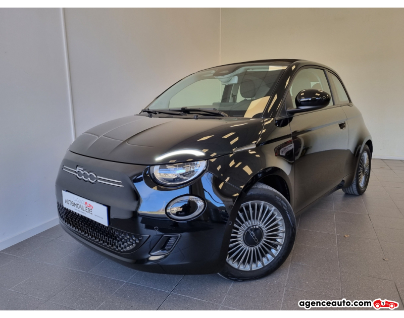 Achat voiture occasion, Auto occasion pas cher | Agence Auto Fiat 500 500C e 118 ch Icône Noir Année 2021 Automatique Électrique