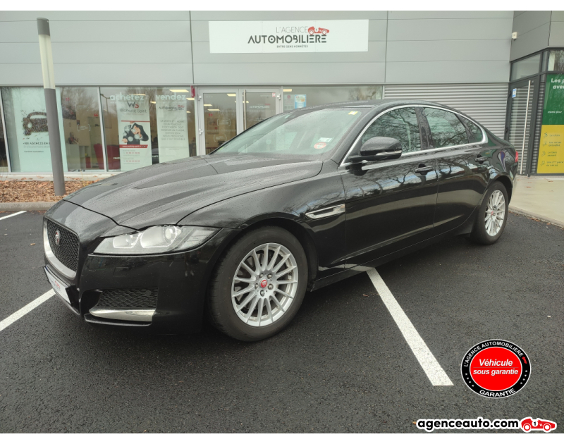 Achat voiture occasion, Auto occasion pas cher | Agence Auto Jaguar XF 2.0D 180ch Prestige BVA Noir Année 2017 Automatique Diesel