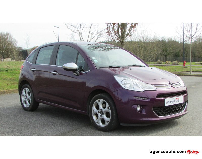Achat voiture occasion, Auto occasion pas cher | Agence Auto Citroen C3 1,2L PURETECH 82CH SELECTION Violet Année 2015 Manuelle Essence