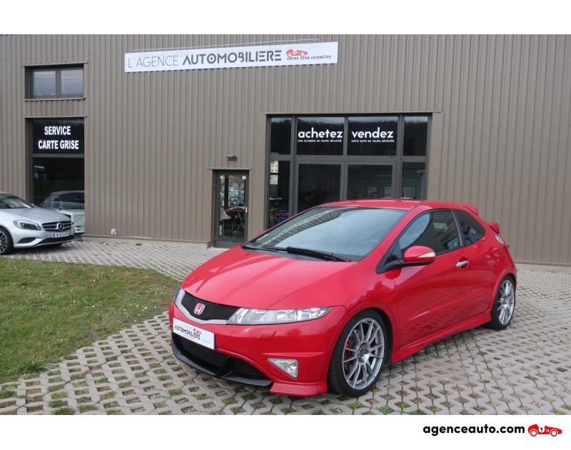 Achat voiture occasion, Auto occasion pas cher | Agence Auto Honda Civic VIII (FN) Type R 2.0 i-VTEC 201Cv Rouge Année 2008 Manuelle Essence