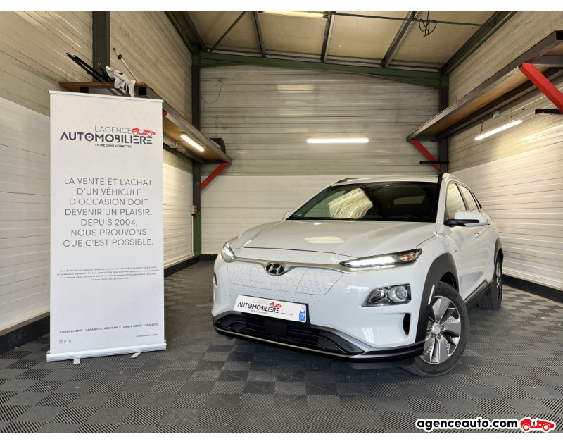 Achat voiture occasion, Auto occasion pas cher | Agence Auto Hyundai KONA Electric 204ch Creative Euro6d-T EVAP BATTERIES NEUVES Blanc Année 2019 Automatique Électrique