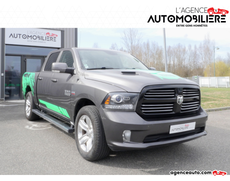 Achat voiture occasion, Auto occasion pas cher | Agence Auto Dodge Ram 1500 CREW CAB V8 HEMI 5.7 GPL 400 LARAMIE 4WD BVA Gris Année 2014 Automatique GPL