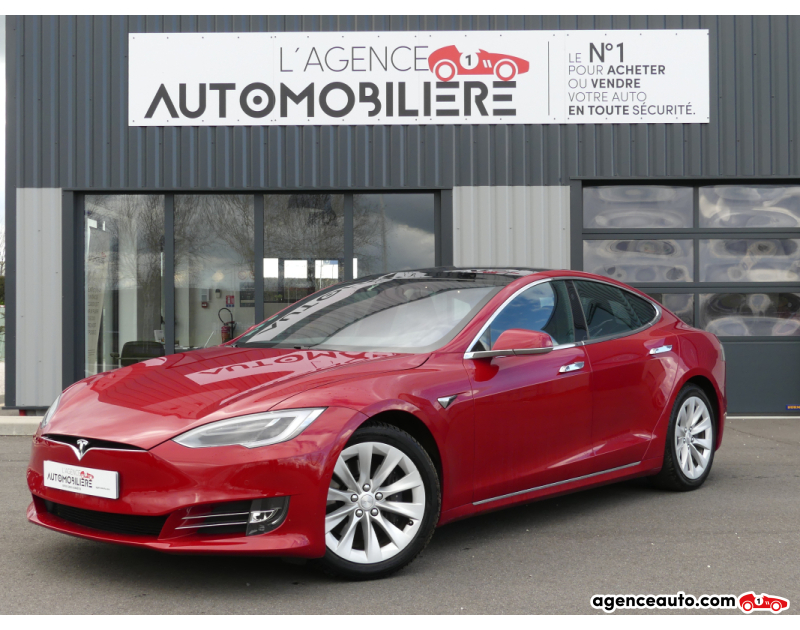 Compra de Carros Usados, Carros Usados Baratos | Auto Immo Tesla Model S MODEL S 75 KWH Rouge Ano 2017 Automatique Électrique