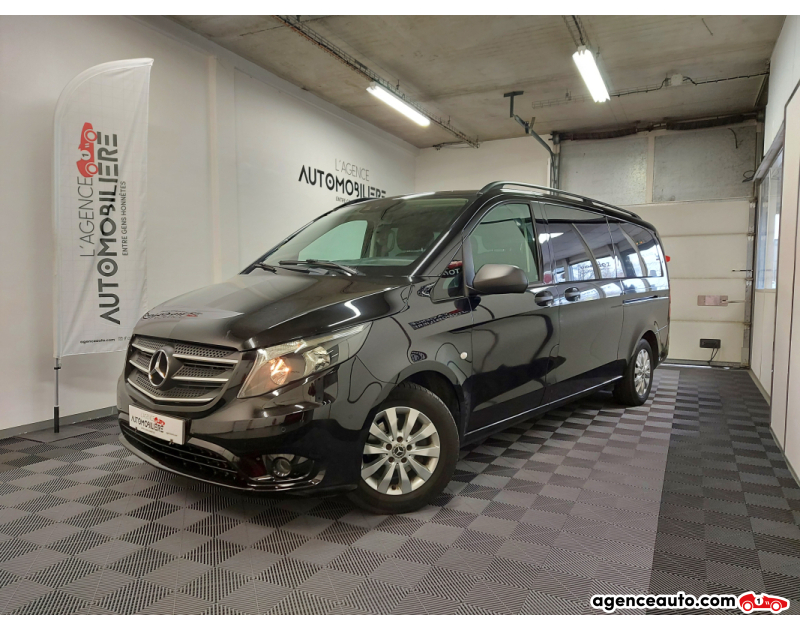 Aankoop Gebruikte Auto, Goedkope Gebruikte Auto | Agence Auto Mercedes Vito TOURER 116 CDI 165 EXTRALONG 9G-TRONIC  8 PLACES Noir Jaar 2018 Automatique Diesel
