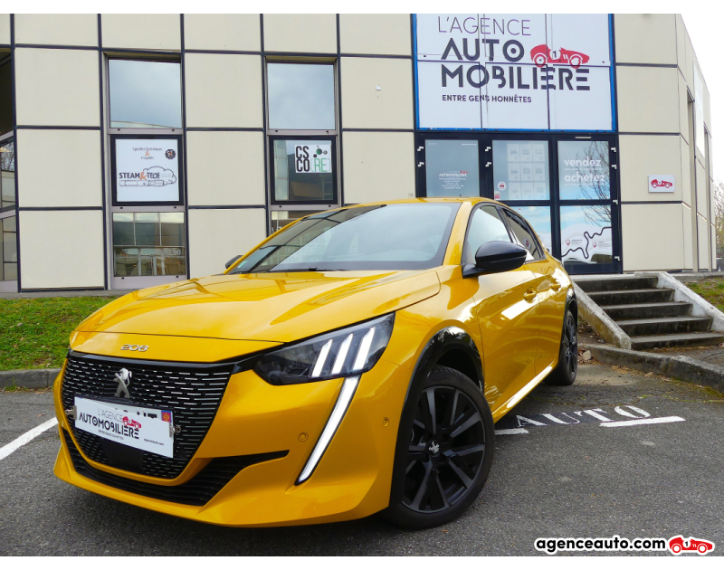 Achat voiture occasion, Auto occasion pas cher | Agence Auto Peugeot 208 PureTech 130 S&S EAT8 GT Pack Jaune Année 2022 Automatique Essence