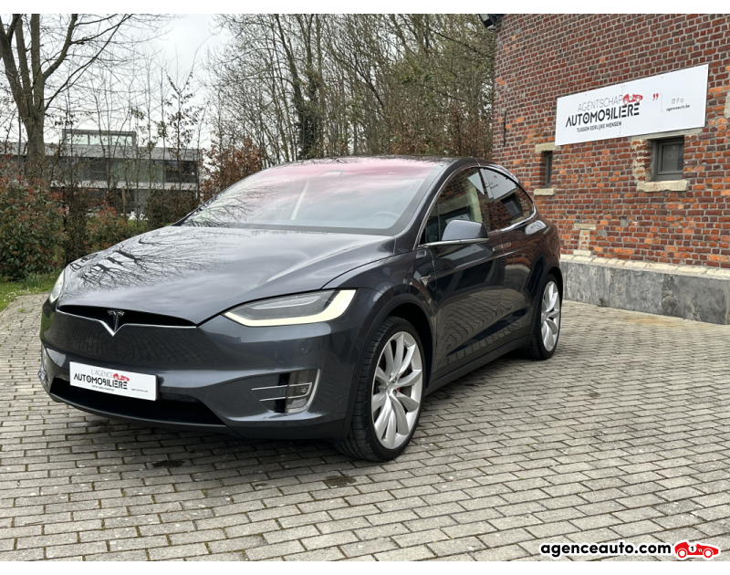 Achat voiture occasion, Auto occasion pas cher | Agence Auto Tesla Model X DUAL MOTOR FREE SUPERCHARGER Gris Année 2016 Automatique Électrique