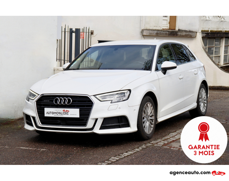 Gebrauchtwagenkauf, Günstige Gebrauchtwagen | Automobilienagentur Audi A3 Sportback Facelift 2.0 TDI 184 Design Luxe Quattro S-Tronic 7 (ACC, LED, CarPlay) Blanc Jahr 2016 Automatique Diesel