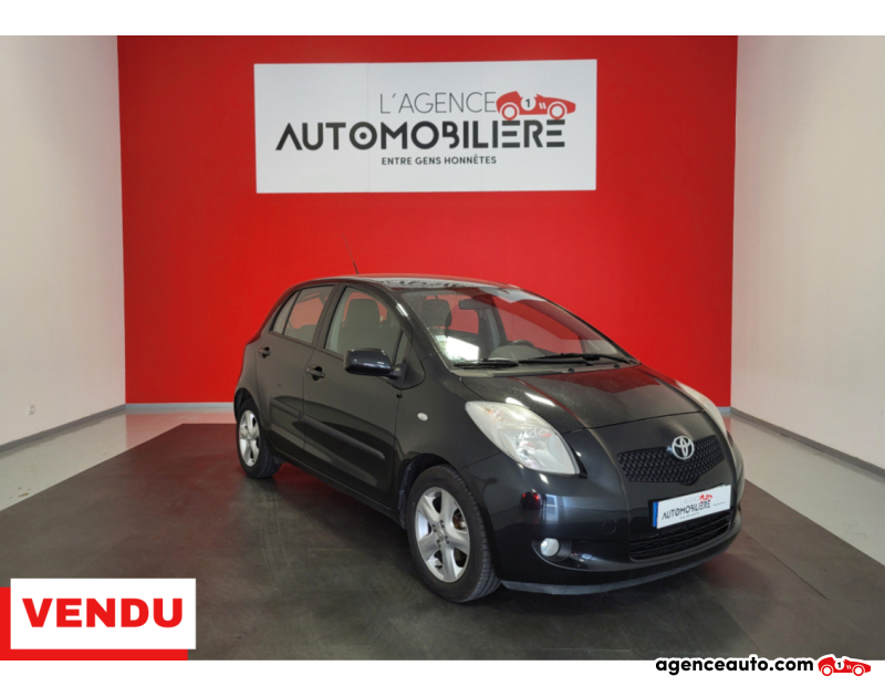 Compra de Coches Usados, Coches Usados Baratos %'|'% Agence Auto Toyota Yaris 1.3 VVTI 87 SOL MMT BVA Noir Año 2007 Automatique Essence