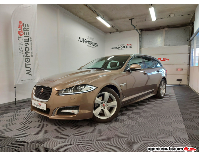 Achat voiture occasion, Auto occasion pas cher | Agence Auto Jaguar XF (2) SPORTBRAKE 3.0D V6 240 R-SPORT Marron Année 2015 Automatique Diesel