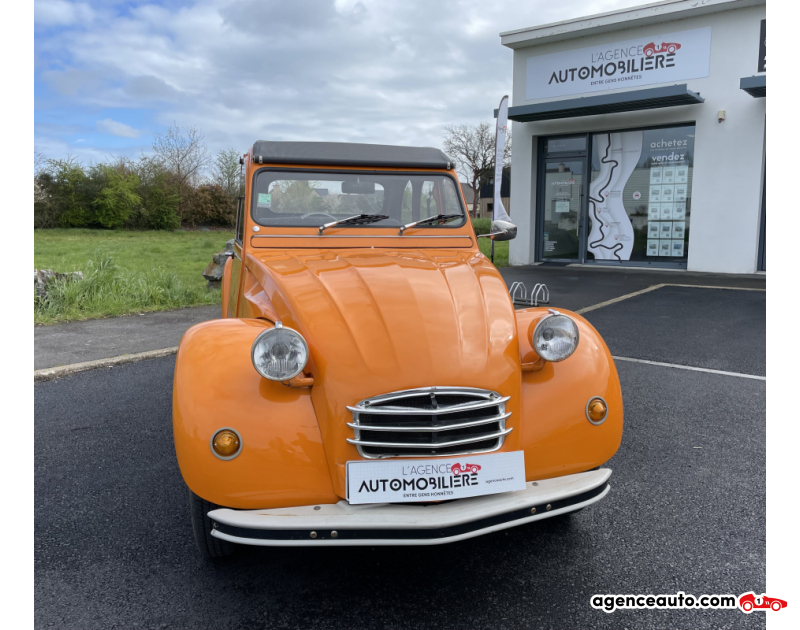 Achat voiture occasion, Auto occasion pas cher | Agence Auto Citroen 2CV 2 CV 4 Orange Année 1972 Manuelle Essence