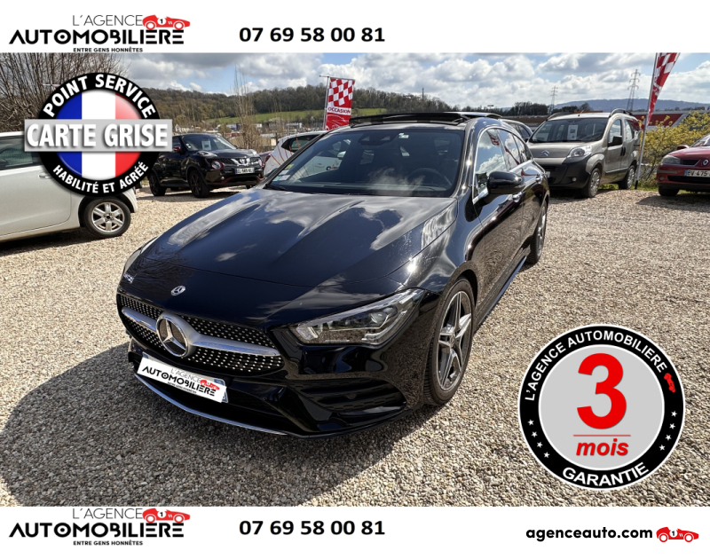 Achat voiture occasion, Auto occasion pas cher | Agence Auto Mercedes Classe CLA Shooting Brake 200 1.3 i 7G-DCT 163 cv Boîte auto *****GARANTIE 3 MOIS***** Noir Année 2020 Automatique Essence