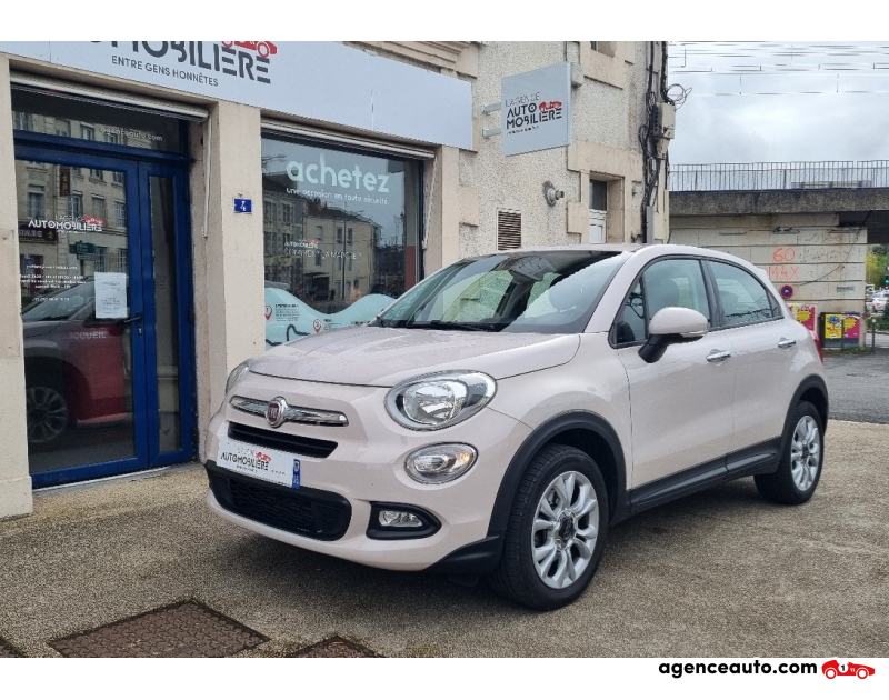 Achat voiture occasion, Auto occasion pas cher | Agence Auto Fiat 500X 1.3 MultiJet 95 ch Popstar Beige Année 2016 Manuelle Diesel