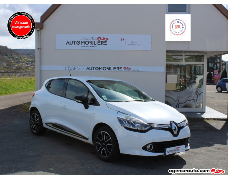 Achat voiture occasion, Auto occasion pas cher | Agence Auto Renault Clio 1.2 16v 75 ch Limited Blanc Année 2014 Manuelle Essence