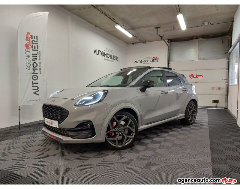 Achat voiture occasion, Auto occasion pas cher | Agence Auto Ford Puma II 1.5 ECOBOOST 200 ST + PACK PERFORMANCE + TOIT OUVRANT Gris Année 2021 Manuelle Essence