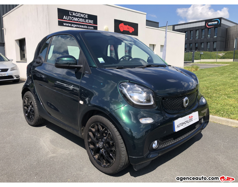 Aankoop Gebruikte Auto, Goedkope Gebruikte Auto | Agence Auto Smart Fortwo 0.9 Twinamic S&S 90ch BVA Passion Vert Jaar 2019 Automatique Essence