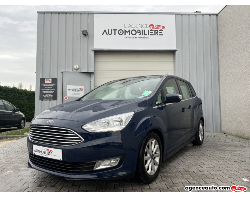 Aankoop Gebruikte Auto, Goedkope Gebruikte Auto | Agence Auto Ford C-Max GRAND EcoBoost 125CV S&S TITANIUM Bleu Jaar 2016 Manuelle Essence