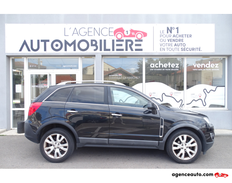 Aankoop Gebruikte Auto, Goedkope Gebruikte Auto | Agence Auto Opel Antara COSMO 4X4 184 CV BVA Noir Jaar 2012 Automatique Diesel