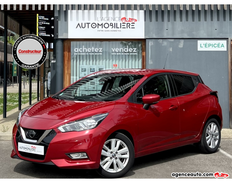 Achat voiture occasion, Auto occasion pas cher | Agence Auto Nissan Micra 1.0 IG-T 100ch N-Connecta Rouge Année 2021 Manuelle Essence
