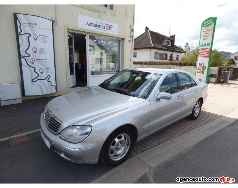 Achat voiture occasion, Auto occasion pas cher | Agence Auto Mercedes Classe S 320 3.2i V6 225cv - W220 Type 116 - Première main. Gris Année 1999 Automatique Essence
