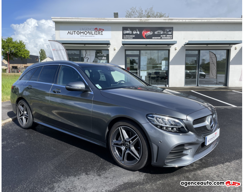 Achat voiture occasion, Auto occasion pas cher | Agence Auto Mercedes Classe C Break 180 D AMG LINE 9G-TRONIC BVA Gris Année 2018 Automatique Diesel