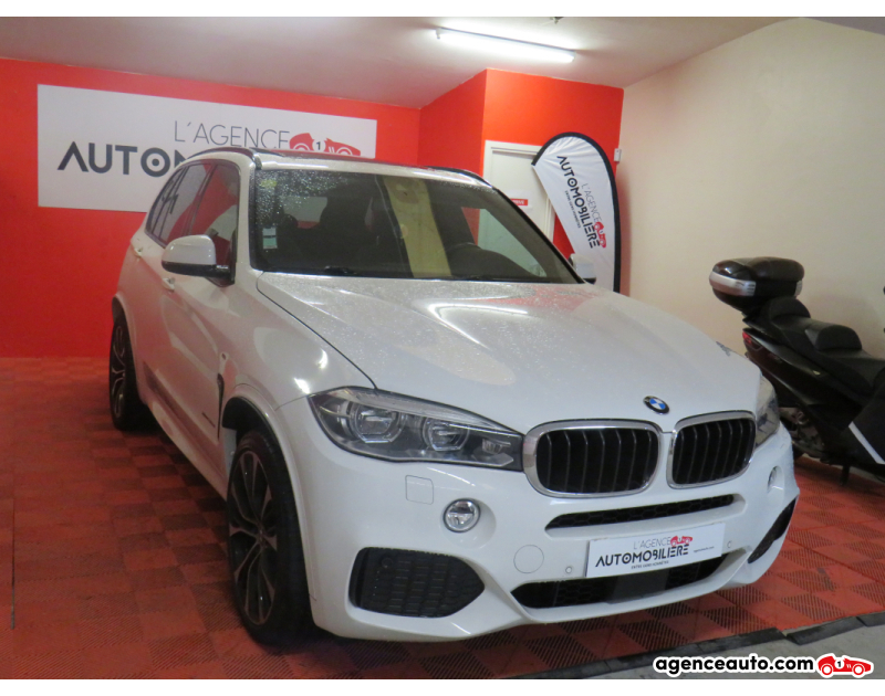 Achat voiture occasion, Auto occasion pas cher | Agence Auto Bmw X5 (F15) M SPORT 30d xDrive 3.0 d 24V 258 cv Boîte auto Blanc Année 2017 Automatique Diesel