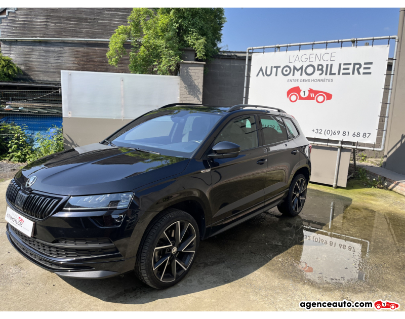 Achat voiture occasion, Auto occasion pas cher | Agence Auto Skoda Karoq 2.0l sportline 115cv Noir Année 2021 Automatique Diesel