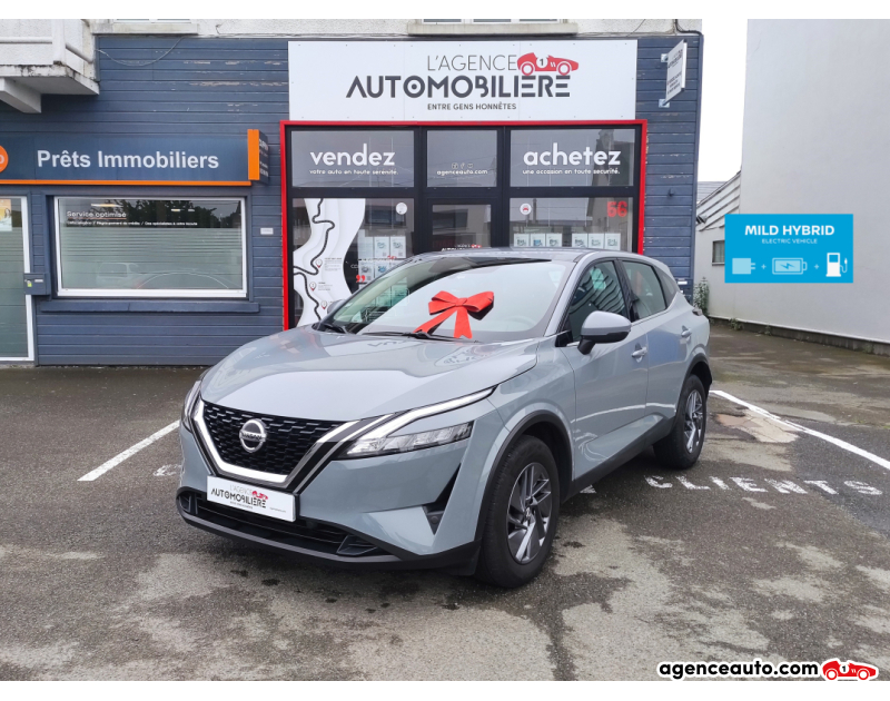 Achat voiture occasion, Auto occasion pas cher | Agence Auto Nissan Qashqai Mild Hybride 158 cv 2WD BVA7 ACENTA Gris Année 2022 Automatique Hybride