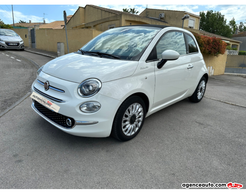 Acquisto Auto Usate, Auto Usate Economiche | Agenzia Automobiliare Fiat 500 CABRIOLET 1.0 HYBRID 70 BSG MHEV DOLCEVITA SPIAGGINA START-STOP (GPS, CRITAIR 1, RADAR DE RECUL ...) Blanc Anno 2021 Manuelle Hybride