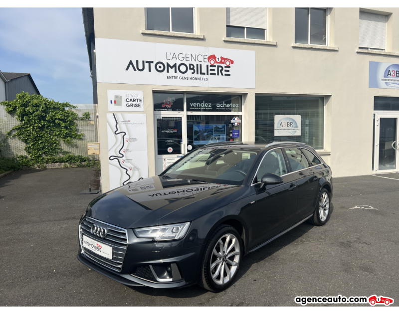 Achat voiture occasion, Auto occasion pas cher | Agence Auto Audi A4 AVANT 2.0 TDI 150 DESIGN LUXE S-TRONIC - ENTRETIEN AUDI  - ORIGINE FRANCE Gris Année 2019 Automatique Diesel